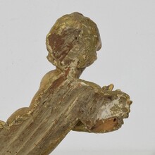 Carved wooden baroque angel, Italy circa 1750