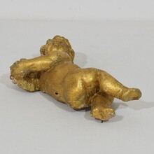 Carved wooden baroque angel, Italy circa 1750