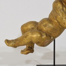 Carved wooden baroque angel, Italy circa 1750