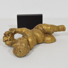 Carved wooden baroque angel, Italy circa 1750