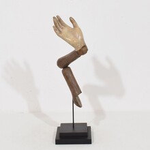 Carved wooden baroque arm of a Saint figure, Italy circa 1750