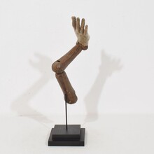 Carved wooden baroque arm of a Saint figure, Italy circa 1750