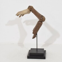 Carved wooden baroque arm of a Saint figure, Italy circa 1750