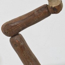 Carved wooden baroque arm of a Saint figure, Italy circa 1750