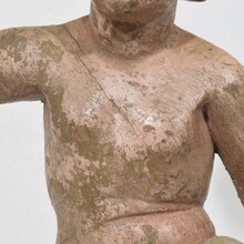 Carved wooden baroque angel fragment, Italy circa 1750