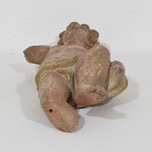 Carved wooden baroque angel fragment, Italy circa 1750