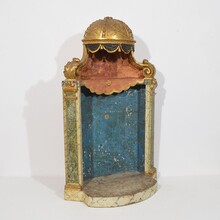 Neoclassical carved wooden altar shrine, Italy circa 1760-1800