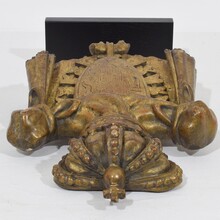 Baroque style giltwood coat of arms, Italy circa 1850