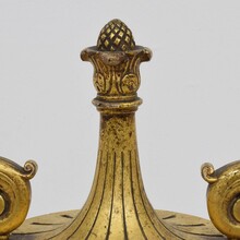 Carved giltwood vase finial ornament, Italy circa 1850