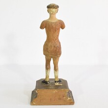 Wooden Saint figure, Italy circa 1800-1850