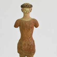 Wooden Saint figure, Italy circa 1800-1850