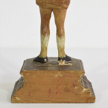 Wooden Saint figure, Italy circa 1800-1850