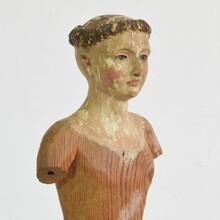 Wooden Saint figure, Italy circa 1800-1850