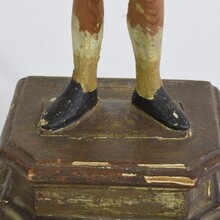 Wooden Saint figure, Italy circa 1800-1850