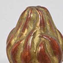 Pair neoclassical carved giltwood finial ornaments, Italy circa 1800-1850