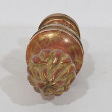 Pair neoclassical carved giltwood finial ornaments, Italy circa 1800-1850