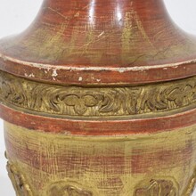 Pair neoclassical carved gilrwood finial ornaments, Italy circa 1800-1850