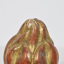 Pair neoclassical carved gilrwood finial ornaments, Italy circa 1800-1850