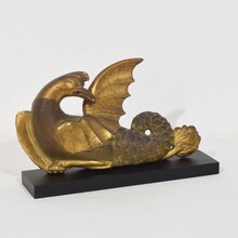 Neoclassical handcarved wooden mythical figure, Italy circa 1780-1820