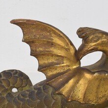 Neoclassical handcarved wooden mythical figure, Italy circa 1780-1820