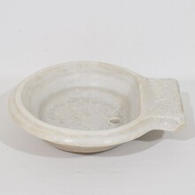 White marble water basin or sink, Italy circa 1750-1800