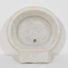 White marble water basin or sink, Italy circa 1750-1800