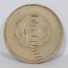 Large glazed earthenware bowl, Spain circa 1750-1850