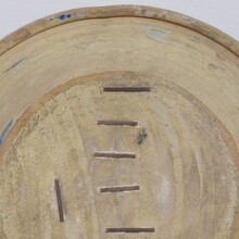 Large glazed earthenware bowl, Spain circa 1750-1850