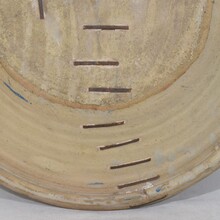 Large glazed earthenware bowl, Spain circa 1750-1850