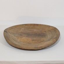 Large wooden bowl/platter, France 18th century.