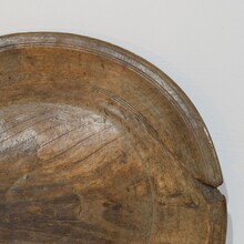 Large wooden bowl/platter, France 18th century.