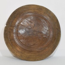 Large wooden bowl/platter, France 18th century.