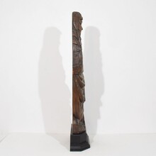 Large flemish medieval gothic carved oak Madonna, The Netherlands circa 1450-1550