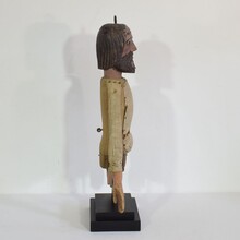 Large hand carved wooden fragment of a marionette, France circa 1850