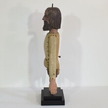 Large hand carved wooden fragment of a marionette, France circa 1850