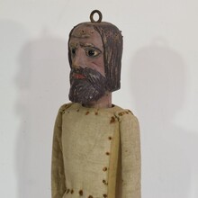 Large hand carved wooden fragment of a marionette, France circa 1850