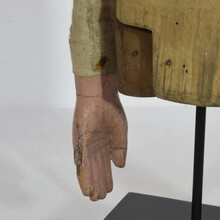 Large hand carved wooden fragment of a marionette, France circa 1850