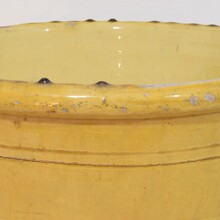 Large yellow glazed ceramic kitchen jar/pot, France circa 1850-1900