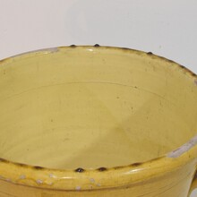 Large yellow glazed ceramic kitchen jar/pot, France circa 1850-1900