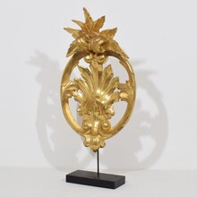 Large carved giltwood ornament, Italy circa 1850