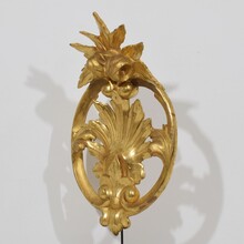 Large carved giltwood ornament, Italy circa 1850