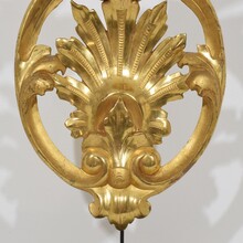 Large carved giltwood ornament, Italy circa 1850