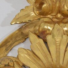 Large carved giltwood ornament, Italy circa 1850