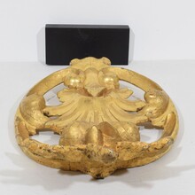 Large carved giltwood ornament, Italy circa 1850