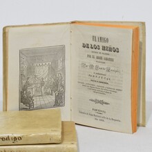 Nice collection of weathered vellum books, Spain/ Italy 18/19th century