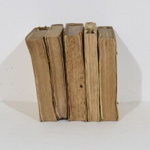 Nice collection weathered vellum books, Spain 18/19th century