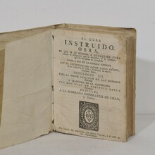 Nice collection weathered vellum books, Spain 18/19th century