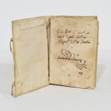 Nice collection of weathered vellum books, Spain 18th century.