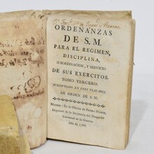 Nice collection of weathered vellum books, Spain 18th century.