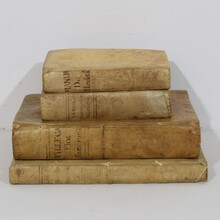 Nice collection of weathered vellum books, Spain 18th century